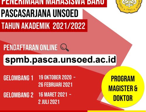 Penerimaan Mahasiswa Baru Pascasarjana Unsoed